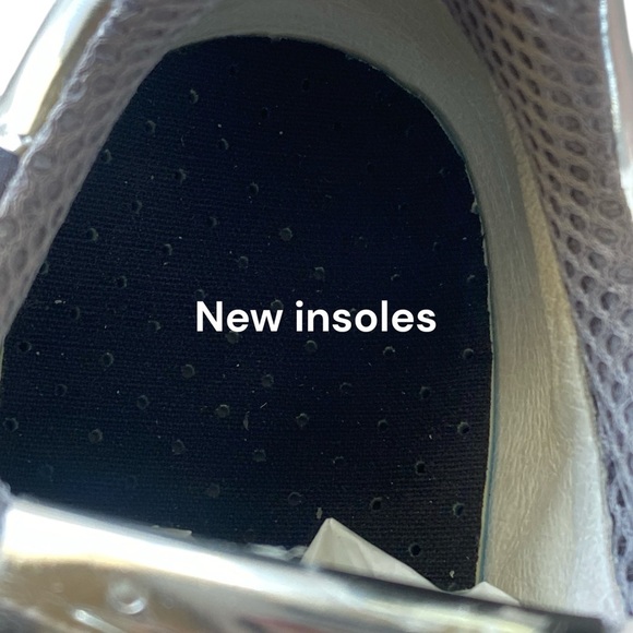 VOILE BLANCHE JULIA POWER Suede & Washed Fabric Sneakers PeachPink & Grey 40/10 - Picture 10 of 13